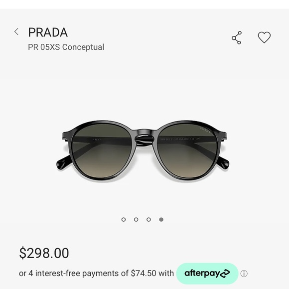 Prada PR 05XS Conceptual Sunglasses - Picture 5 of 5